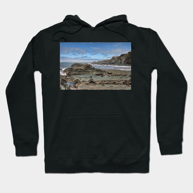 Hartland Quay Coast Hoodie by avrilharris